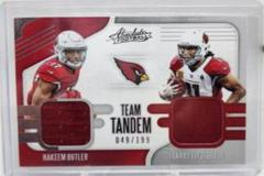 Hakeem Butler, Larry Fitzgerald Football Cards 2019 Panini Absolute Team Tandem Materials Prices