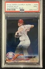 Aaron Nola [Autograph Blue] #AN Baseball Cards 2018 Topps Clearly Authentic Prices