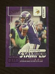 Justin Jefferson [Pink] Football Cards 2022 Panini Prestige Time Stamped Prices