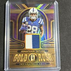 Jonathan Taylor [Rose Gold] #GR-JT Football Cards 2023 Panini Gold Standard Rush Prices
