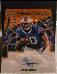 Zack Moss [Orange] #RS31 Football Cards 2020 Panini Mosaic Rookie Scripts Prices