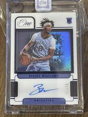 Ziaire Williams [Blue] #RA-ZWL Basketball Cards 2021 Panini One and One Rookie Autographs Prices