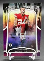 Skyy Moore [Spectrum Purple] #INT-16 Football Cards 2022 Panini Absolute Introductions Prices