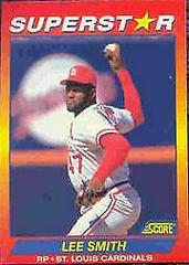 Lee Smith #28 Baseball Cards 1992 Score Superstars Prices