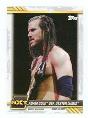 Adam Cole def. Dexter Lumis #39 Wrestling Cards 2021 Topps WWE NXT Prices