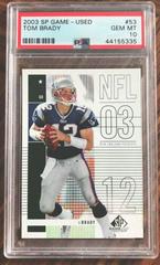 Tom Brady #53 Football Cards 2003 SP Game Used Prices