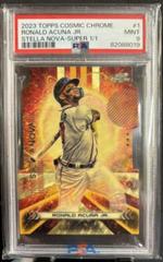 Ronald Acuna Jr. [Superfractor] #STN-1 Baseball Cards 2023 Topps Cosmic Chrome Stella Nova Prices