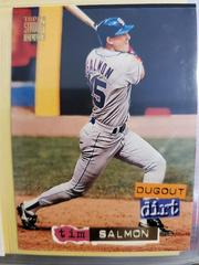 Tim Salmon [Gold] #8 Baseball Cards 1994 Stadium Club Dugout Dirt Prices