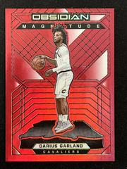 Darius Garland [Red Flood] Basketball Cards 2021 Panini Obsidian Magnitude Prices