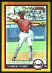 Chipper Jones [Gold Refractor] #39 Baseball Cards 2010 Bowman Chrome Prices