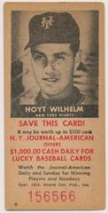 Hoyt Wilhelm Baseball Cards 1954 NY Journal American Prices