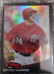 Bryce Harper [Watching Ball Black Refractor] #220 Baseball Cards 2013 Topps Chrome Prices