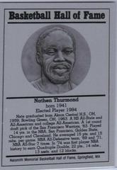 Nate Thurmond Basketball Cards 1986 Hall of Fame Metallic Prices