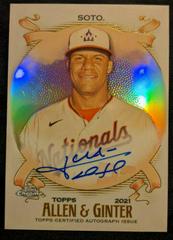 Juan Soto #AGA-JS Baseball Cards 2021 Topps Allen & Ginter Chrome Autographs Prices
