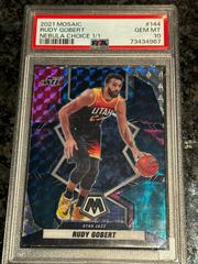 Rudy Gobert [Nebula] #293 Basketball Cards 2021 Panini Mosaic Prices