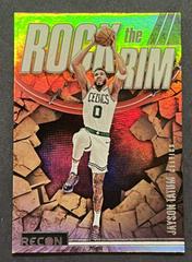 Jayson Tatum #15 Basketball Cards 2023 Panini Recon Rock the Rim Prices