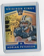 Adrian Peterson [Blue] #11 Football Cards 2017 Panini Donruss Optic Gridiron Kings Prices