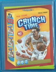 Trae Young [Press Proof] Basketball Cards 2020 Donruss Crunch Time Prices