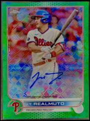 J. T. Realmuto [Green] #CA-JR Baseball Cards 2022 Topps Chrome Logofractor Autographs Prices