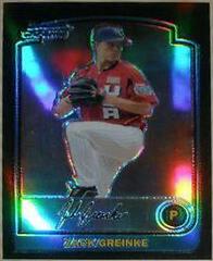 Zack Greinke [Refractor] Baseball Cards 2003 Bowman Chrome Draft Picks Prices