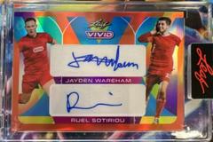 Jayden Wareham , Ruel Sotiriou [Orange] Soccer Cards 2022 Leaf Vivid Dual Autographs Prices