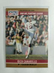 Rich Camarillo Football Cards 1990 Pro Set Prices
