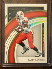 Barry Sanders [Gold] #31 Football Cards 2022 Panini Immaculate Collegiate Prices