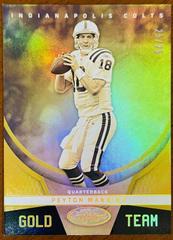 Peyton Manning [Gold] Football Cards 2019 Panini Certified Gold Team Prices