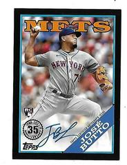 Jose Butto [Black] Baseball Cards 2023 Topps Update 1988 Autographs Prices