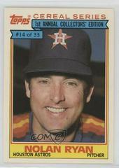 Nolan Ryan #14 Baseball Cards 1984 Topps Cereal Series Prices