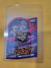Manny Machado [Red Flare] Baseball Cards 2022 Topps Cosmic Chrome Launched Into Orbit Prices