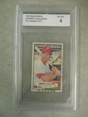 Johnny Callison [Hand Cut Pinstripe Unfrm.] #15 Baseball Cards 1963 Bazooka Prices