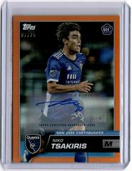 Niko Tsakiris [Autograph Orange] #161 Soccer Cards 2023 Topps MLS Prices