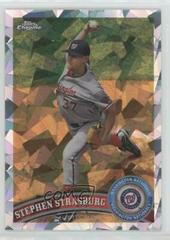 Stephen Strasburg [Atomic Refractor] #120 Baseball Cards 2011 Topps Chrome Prices