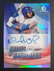 Nelson Velazquez #SGA-NV Baseball Cards 2022 Bowman Chrome Shades of Greatness Autographs Prices