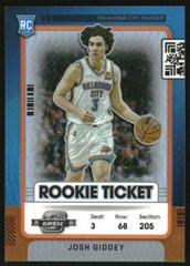 Josh Giddey [Orange] Basketball Cards 2021 Panini Contenders Optic Rookies Prices