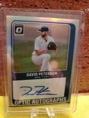 David Peterson #OA-DP Baseball Cards 2021 Panini Donruss Optic Autographs Prices