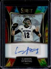 Carson Strong [Tie Dye] #X-CST Football Cards 2022 Panini Select Draft Picks Xfactor Signatures Prices