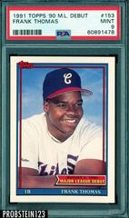 Frank Thomas #153 Baseball Cards 1991 Topps '90 M.L. Debut Prices