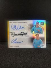 Cole Palmer, Phil Foden [Gold] Soccer Cards 2022 Panini Donruss Beautiful Game Dual Autographs Prices
