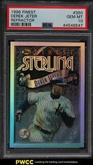 Derek Jeter [Refractor] #350 Baseball Cards 1996 Finest Prices