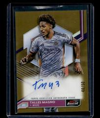 Talles Magno [Gold Refractor] #A-TM Soccer Cards 2023 Finest MLS Autograph Prices