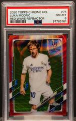 Luka Modric [Red Wave] Soccer Cards 2020 Topps Chrome UEFA Champions League Prices