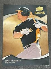 Matt Holliday #77 Baseball Cards 2009 Upper Deck Icons Prices