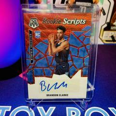 Brandon Clarke [Red Wave] Basketball Cards 2019 Panini Mosaic Rookie Scripts Prices