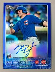 Kris Bryant [Blue Refractor] #AR-KB Baseball Cards 2015 Topps Chrome Autograph Rookies Prices