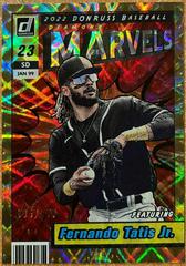 Fernando Tatis Jr. [Gold] #M-2 Baseball Cards 2022 Panini Donruss Marvels Prices