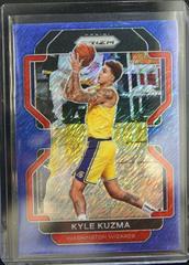 Kyle Kuzma [Blue Shimmer] Basketball Cards 2021 Panini Prizm Prices