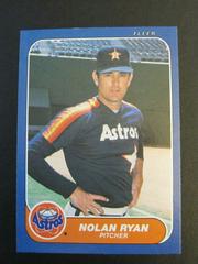 Nolan Ryan #310 Baseball Cards 1986 Fleer Prices