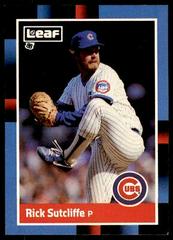 Rick Sutcliffe #91 Baseball Cards 1988 Leaf Prices
